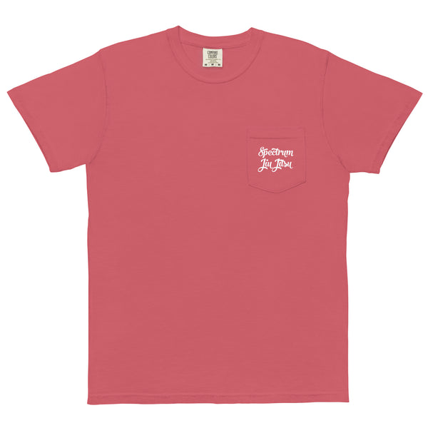 Script/Rose Pocket T-Shirt